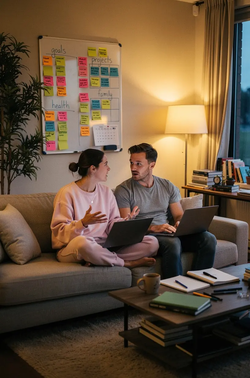 Illustration of goal visualization enhancing productivity.